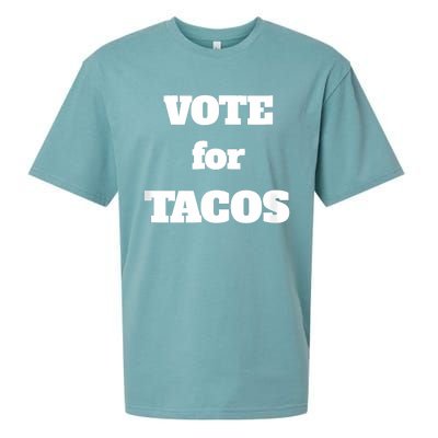 Vote For Tacos Sueded Cloud Jersey T-Shirt