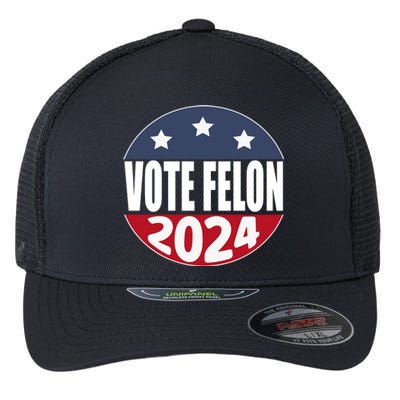 Vote Felon Trump 2024 45 And 47 Funny Vote For The Felon Flexfit Unipanel Trucker Cap