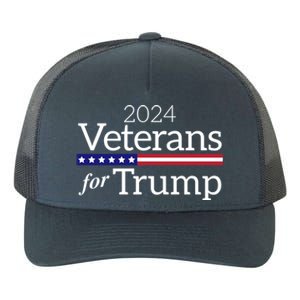 Veterans For Trump 2024 Conservative Republican Trump 2024 Gift Yupoong Adult 5-Panel Trucker Hat