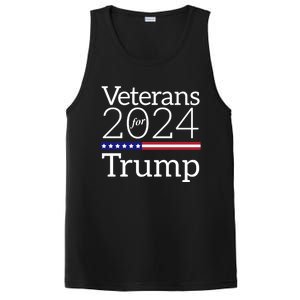 Veterans For Trump 2024 Conservative Republican Trump 2024 Gift PosiCharge Competitor Tank