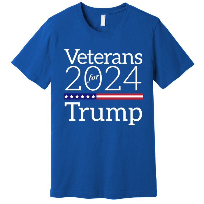 Veterans For Trump 2024 Conservative Republican Trump 2024 Gift Premium T-Shirt