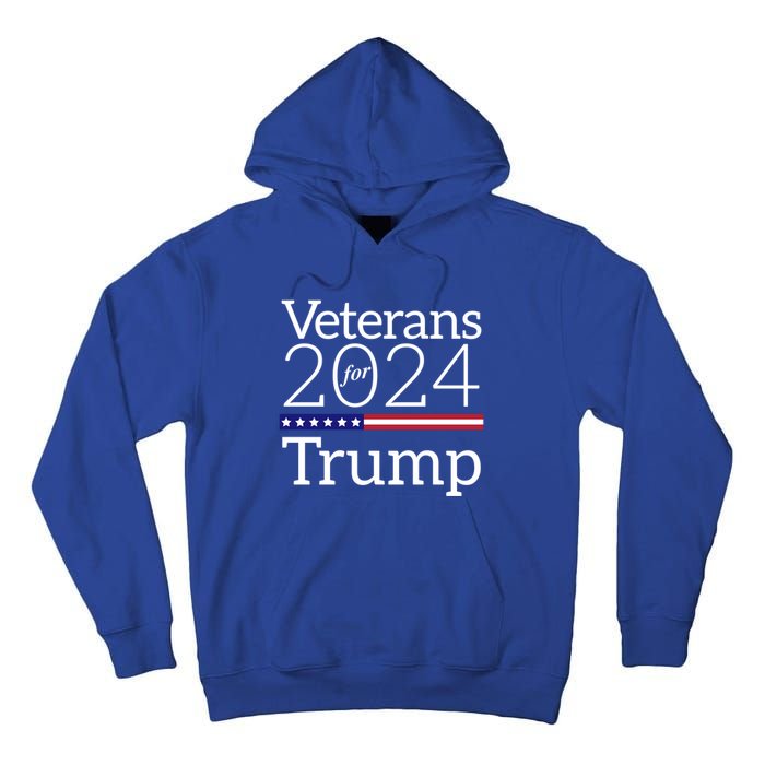 Veterans For Trump 2024 Conservative Republican Trump 2024 Gift Tall Hoodie