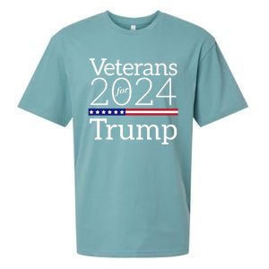 Veterans For Trump 2024 Conservative Republican Trump 2024 Gift Sueded Cloud Jersey T-Shirt