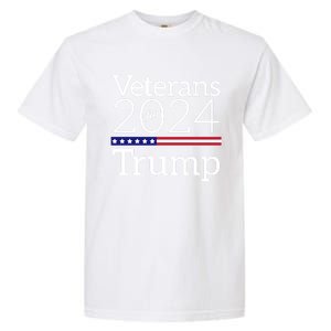 Veterans For Trump 2024 Conservative Republican Trump 2024 Gift Garment-Dyed Heavyweight T-Shirt