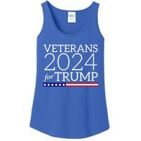 Veterans For Trump 2024 Conservative Republican Trump 2024 Gift Ladies Essential Tank