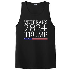 Veterans For Trump 2024 Conservative Republican Trump 2024 Gift PosiCharge Competitor Tank