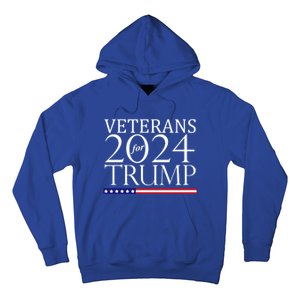 Veterans For Trump 2024 Conservative Republican Trump 2024 Gift Hoodie