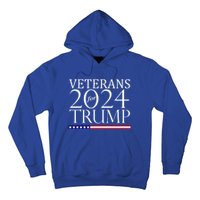 Veterans For Trump 2024 Conservative Republican Trump 2024 Gift Hoodie