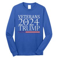 Veterans For Trump 2024 Conservative Republican Trump 2024 Gift Long Sleeve Shirt