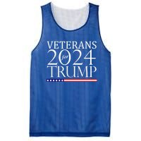 Veterans For Trump 2024 Conservative Republican Trump 2024 Gift Mesh Reversible Basketball Jersey Tank