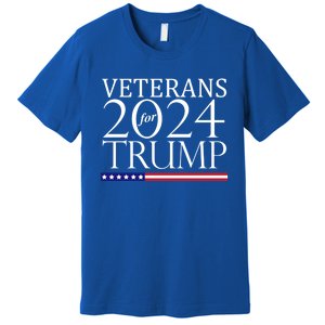 Veterans For Trump 2024 Conservative Republican Trump 2024 Gift Premium T-Shirt