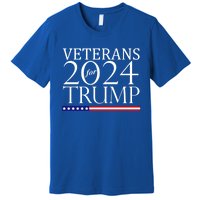 Veterans For Trump 2024 Conservative Republican Trump 2024 Gift Premium T-Shirt