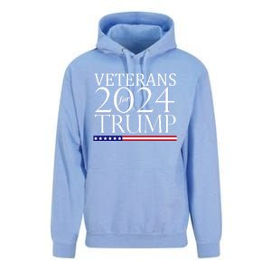 Veterans For Trump 2024 Conservative Republican Trump 2024 Gift Unisex Surf Hoodie