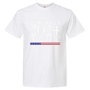 Veterans For Trump 2024 Conservative Republican Trump 2024 Gift Garment-Dyed Heavyweight T-Shirt