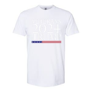 Veterans For Trump 2024 Conservative Republican Trump 2024 Gift Softstyle CVC T-Shirt