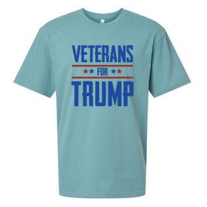 Veterans For Trump 2024 Sueded Cloud Jersey T-Shirt