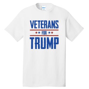 Veterans For Trump 2024 Tall T-Shirt