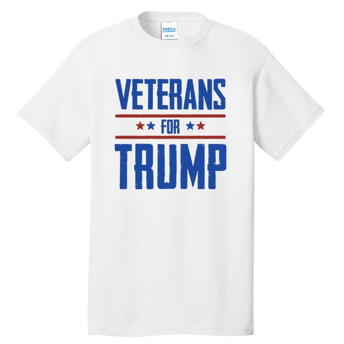 Veterans For Trump 2024 Tall T-Shirt