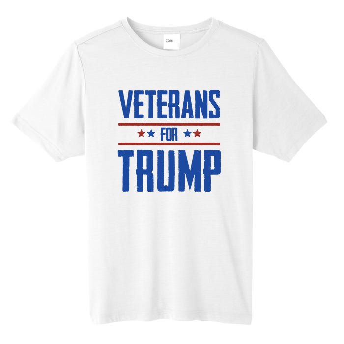 Veterans For Trump 2024 Tall Fusion ChromaSoft Performance T-Shirt