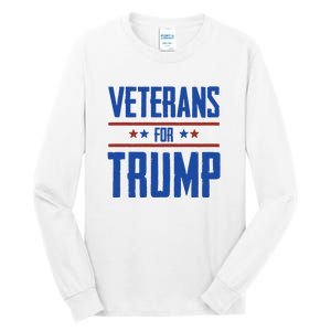 Veterans For Trump 2024 Tall Long Sleeve T-Shirt