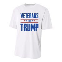 Veterans For Trump 2024 Performance Sprint T-Shirt