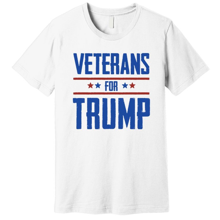 Veterans For Trump 2024 Premium T-Shirt