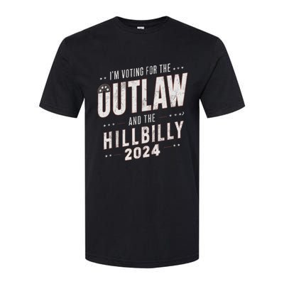 Voting For The Outlaw And The Hillbilly 2024 Softstyle CVC T-Shirt