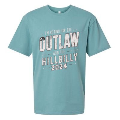 Voting For The Outlaw And The Hillbilly 2024 Sueded Cloud Jersey T-Shirt