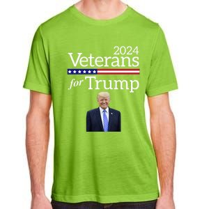 Veterans For Trump 2024 Conservative Republican Trump 2024 Cool Gift Adult ChromaSoft Performance T-Shirt