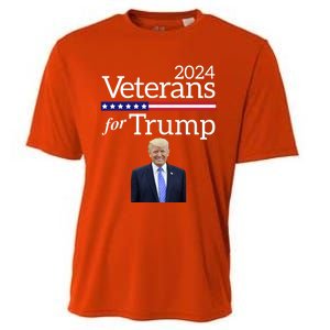 Veterans For Trump 2024 Conservative Republican Trump 2024 Cool Gift Cooling Performance Crew T-Shirt