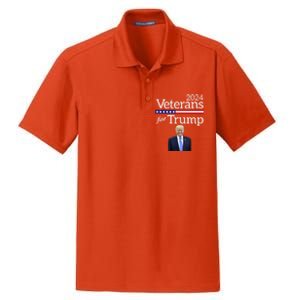 Veterans For Trump 2024 Conservative Republican Trump 2024 Cool Gift Dry Zone Grid Polo