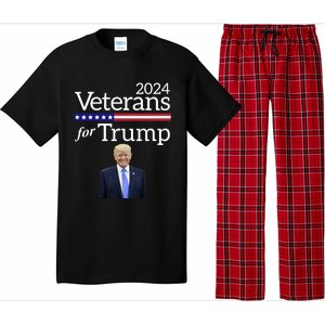 Veterans For Trump 2024 Conservative Republican Trump 2024 Cool Gift Pajama Set