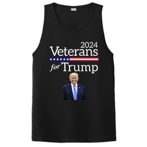 Veterans For Trump 2024 Conservative Republican Trump 2024 Cool Gift PosiCharge Competitor Tank