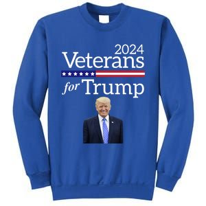 Veterans For Trump 2024 Conservative Republican Trump 2024 Cool Gift Sweatshirt