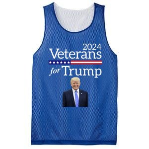 Veterans For Trump 2024 Conservative Republican Trump 2024 Cool Gift Mesh Reversible Basketball Jersey Tank