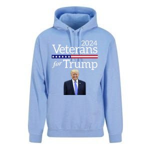 Veterans For Trump 2024 Conservative Republican Trump 2024 Cool Gift Unisex Surf Hoodie