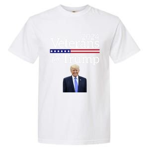 Veterans For Trump 2024 Conservative Republican Trump 2024 Cool Gift Garment-Dyed Heavyweight T-Shirt