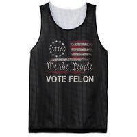 Vote Felon Trump 2024 45 And 47 Funny Vote For The Felon Mesh Reversible Basketball Jersey Tank