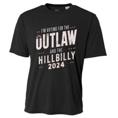 Voting For The Outlaw And The Hillbilly 2024 Cooling Performance Crew T-Shirt