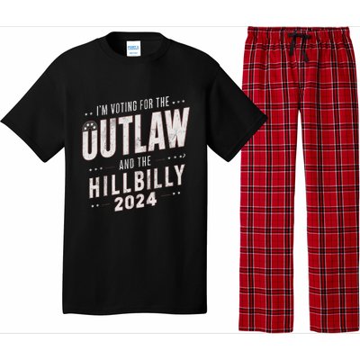 Voting For The Outlaw And The Hillbilly 2024 Pajama Set