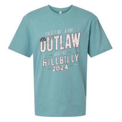 Voting For The Outlaw And The Hillbilly 2024 Sueded Cloud Jersey T-Shirt