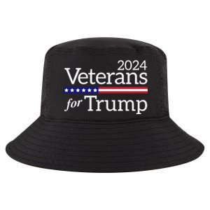 Veterans For Trump 2024 Conservative Republican Trump 2024 Cool Gift Cool Comfort Performance Bucket Hat