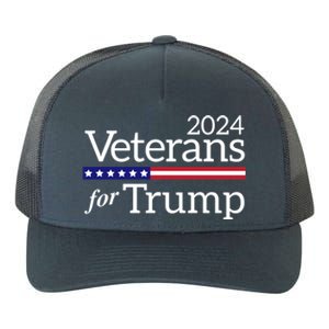 Veterans For Trump 2024 Conservative Republican Trump 2024 Cool Gift Yupoong Adult 5-Panel Trucker Hat