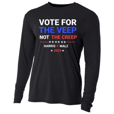 Vote For The Veep Not The Creep Harris Waltz 2024 Cooling Performance Long Sleeve Crew