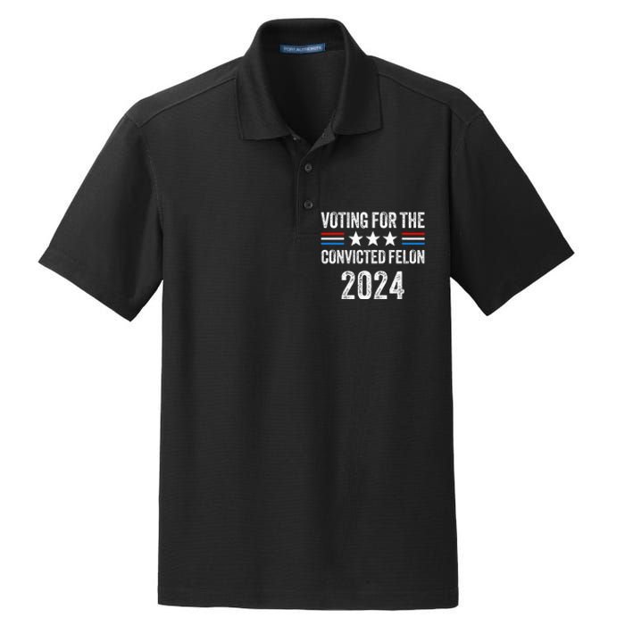 Voting For The Convicted Fellon 2024 Dry Zone Grid Polo