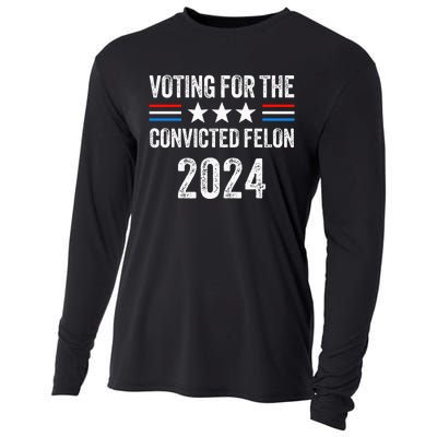 Voting For The Convicted Fellon 2024 Cooling Performance Long Sleeve Crew