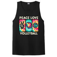 Volleyball For Teens Women Girls Peace Love Volleyball PosiCharge Competitor Tank