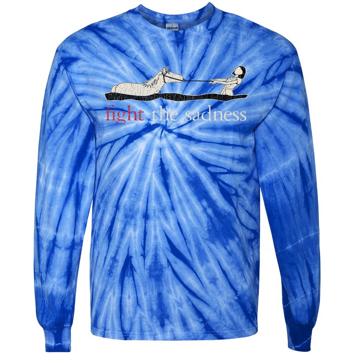 Vintage Fight The Sadness Neverending Story Tie-Dye Long Sleeve Shirt