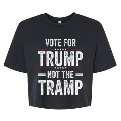 Vote For Trump Not The Tramp Bella+Canvas Jersey Crop Tee