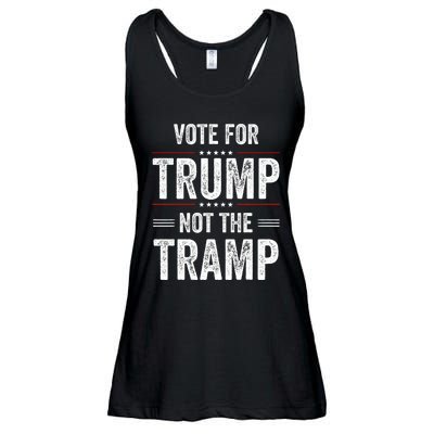 Vote For Trump Not The Tramp Ladies Essential Flowy Tank